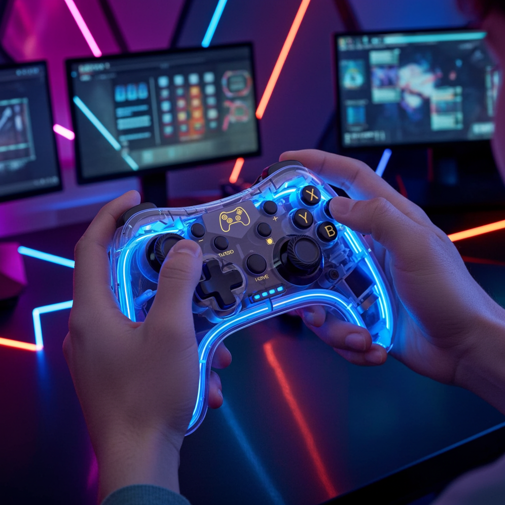 Wireless Switch Pro Controllers with RGB Light